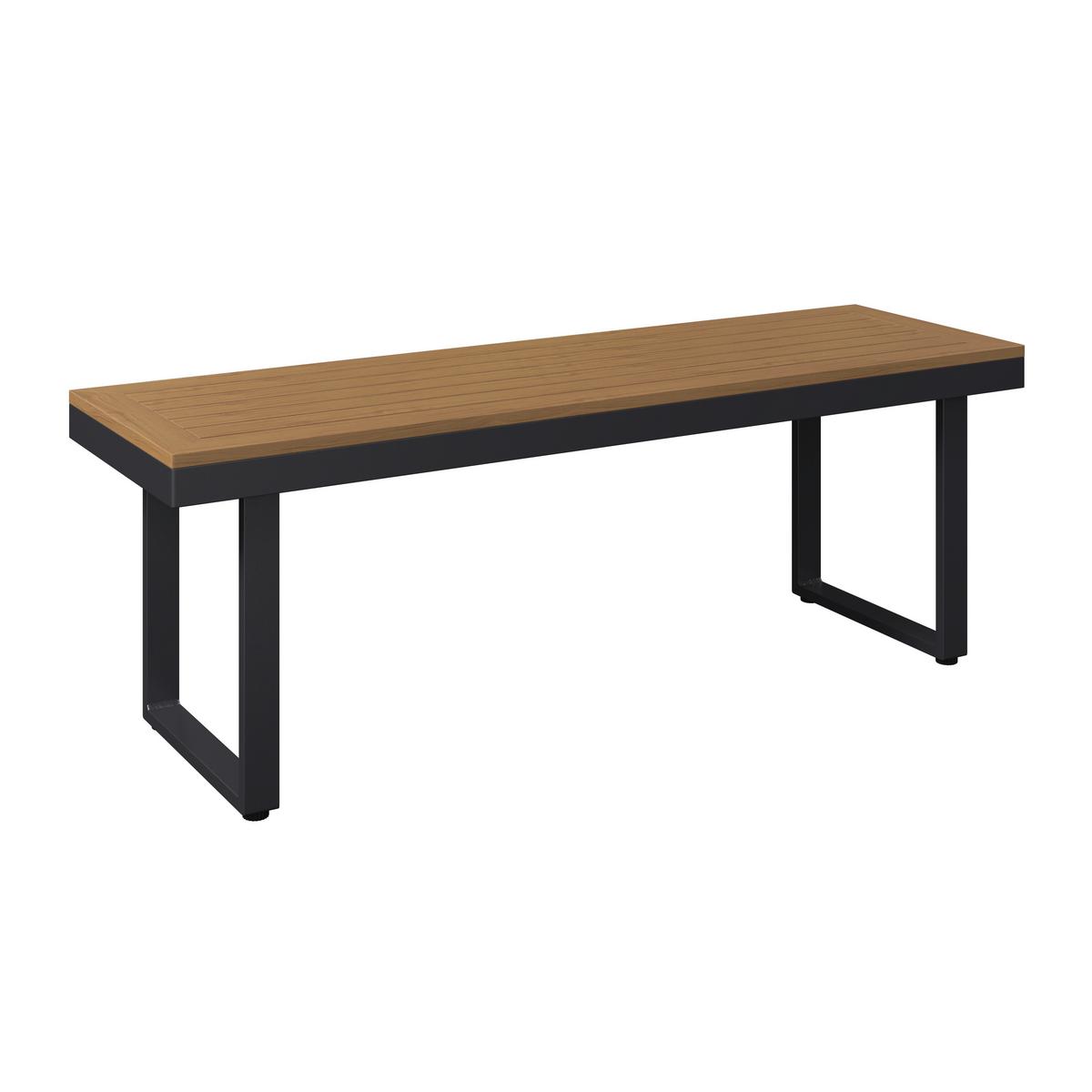 Loungegarnitur Hottie Naturfarben/Grau, 4-tlg. - Dunkelgrau/Naturfarben, MODERN, Kunststoff/Textil - Based