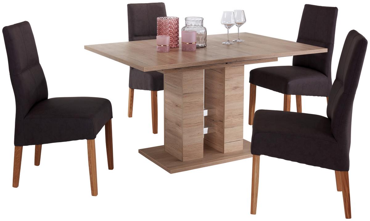 Raztegljiva Miza Helena, Barva Hrasta, 140-220 X 90 Cm - barve hrasta, Konvencionalno, leseni material (140-220/76/90cm) - Mömax