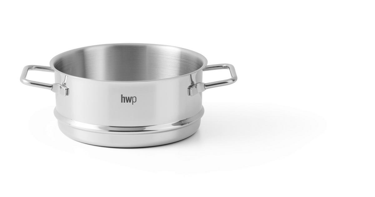 PAROWAR DO WARZYW PERFECT COOKING - kolor stalowy/przejrzysty, Basics, metal/szkło (20/25,5cm) - Homeware Profession.