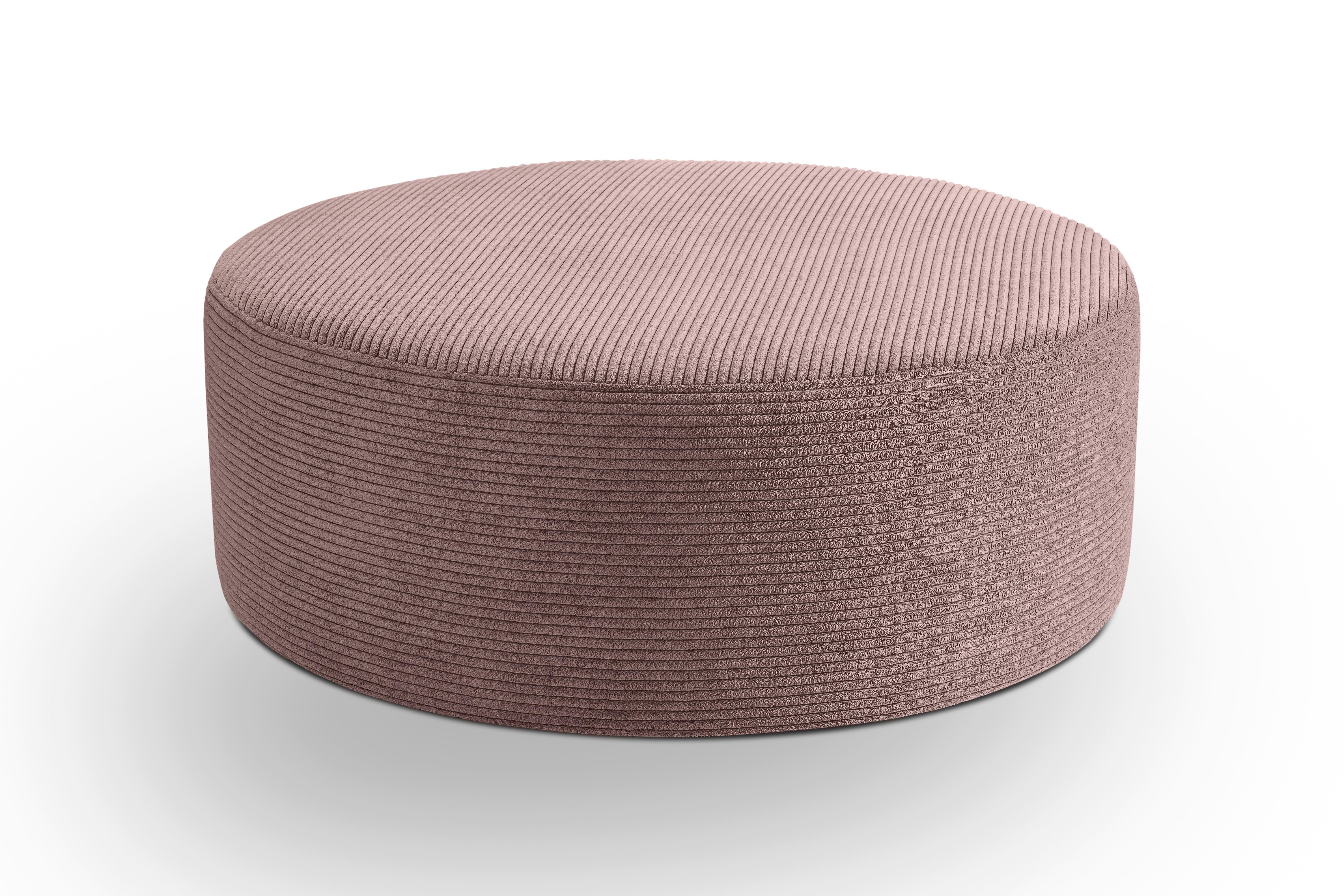 Hocker Kolo Altrosa - Altrosa/Schwarz, Basics, Kunststoff/Textil (103/39/103cm) - MID.YOU