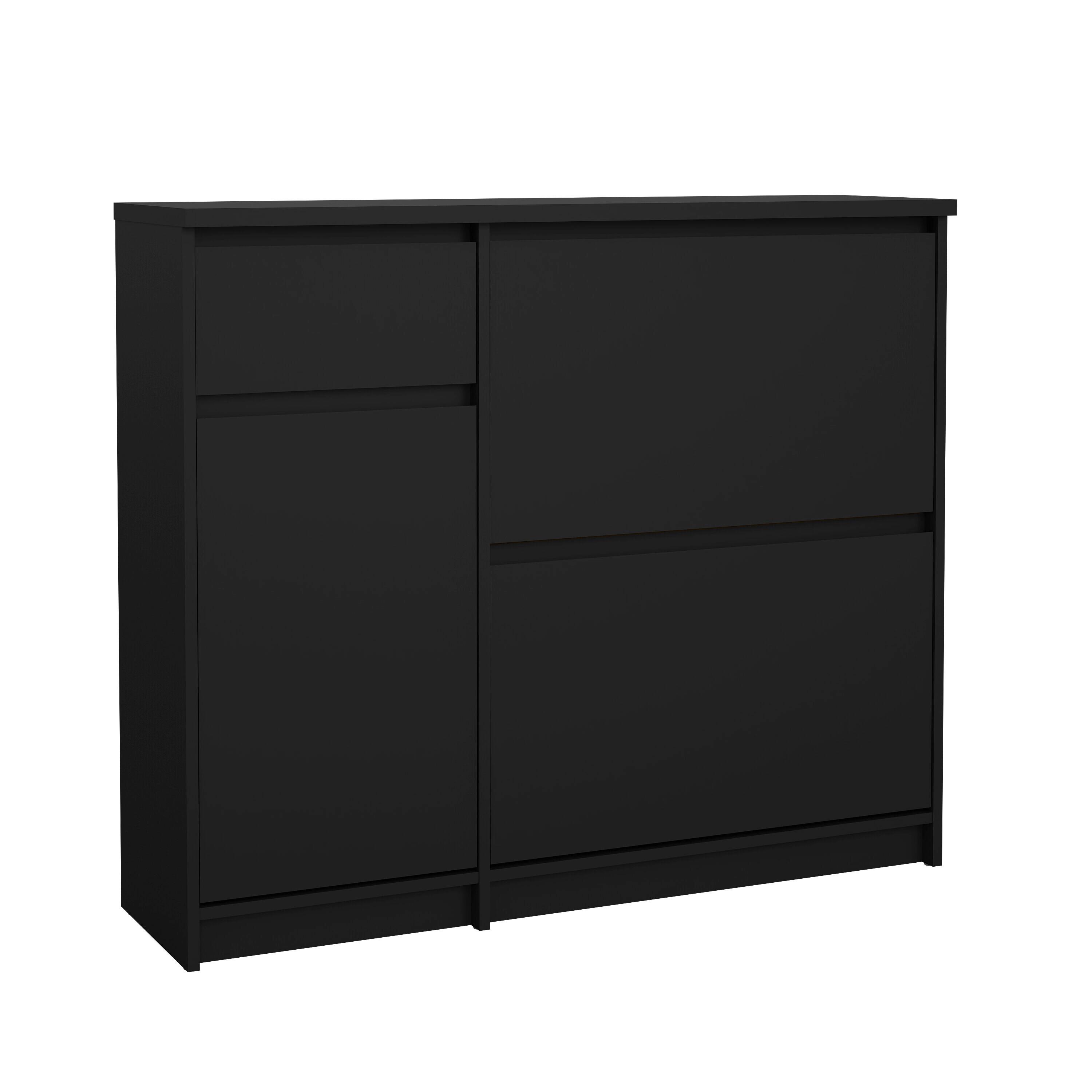 Omara Za Čevlje Naia, Črna Mat - črna, Design, leseni material (108,9/92,9/31,5cm) - Livetastic