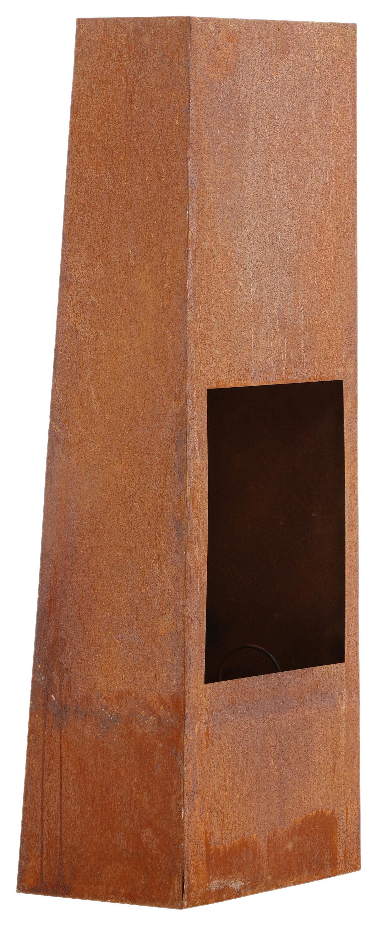 Feuerstelle Bastian ca. 50x120 cm Stahl - Dunkelorange, KONVENTIONELL, Metall (50/120/20cm) - Gardenson