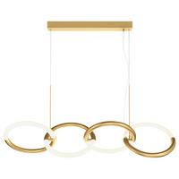 Pendelleuchte Node Goldfarben max. 40 Watt - Goldfarben, Trend, Metall (27/33/100cm) - MAYTONI