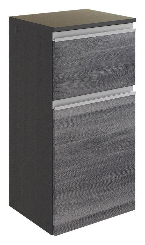 Unterschrank in Grau 'Arezzo' - Silberfarben/Alufarben, Basics, Holzwerkstoff/Kunststoff (40/79/35cm) - Held