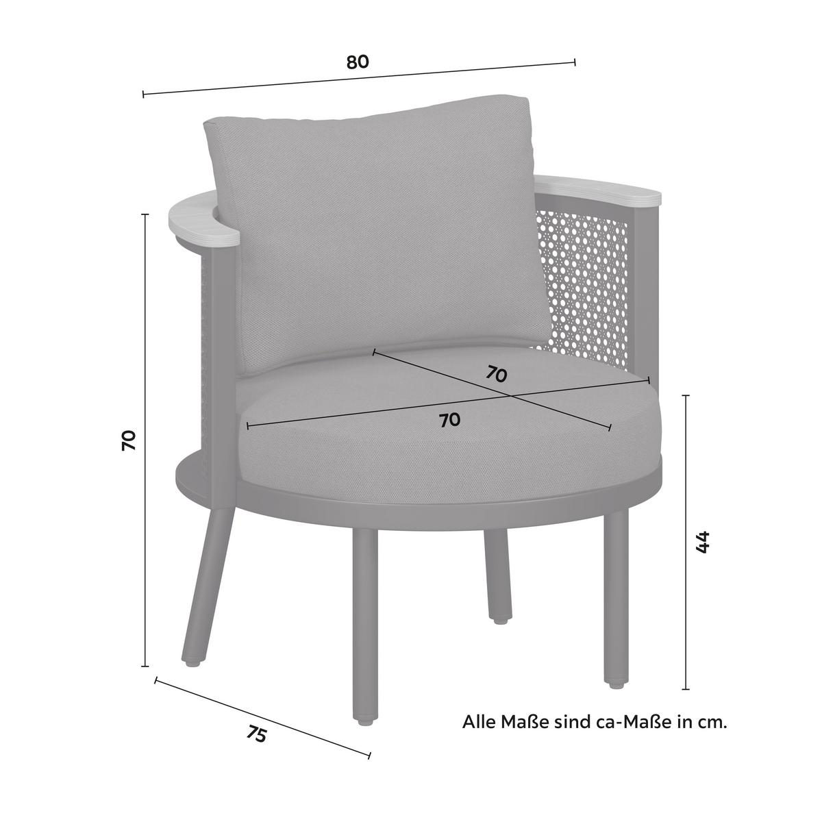 Kerti Étkezőgarnitúra Lissa - fekete/körtefa színű, Modern, műanyag/textil - Bessagi Garden