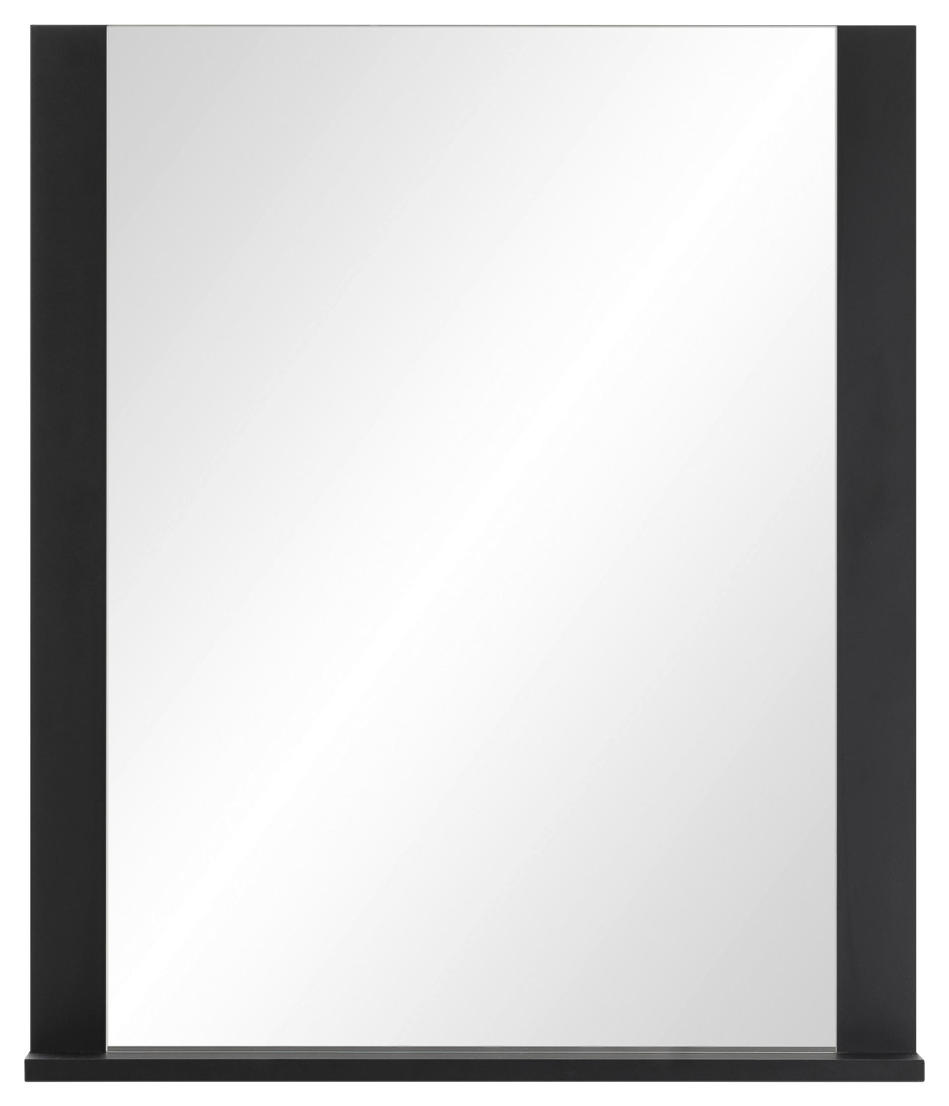 Wandspiegel Janne ca.59,6x71,1x12,3cm Schwarz - Schwarz/Grün, LIFESTYLE, Holzwerkstoff (59,6/71,1/12,3cm) - MID.YOU