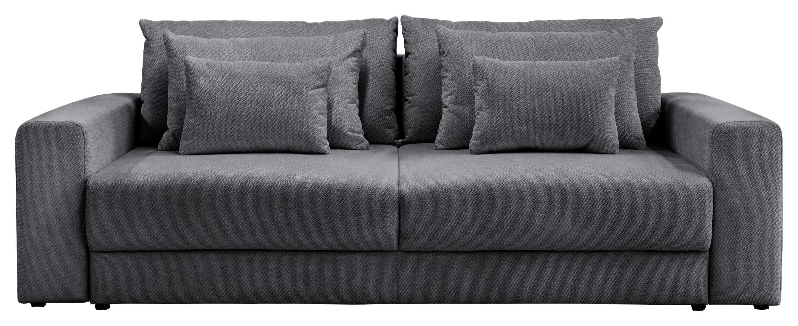 Mega Sofa Mega - crna/antracit, Trend, tekstil/plastika (255/94/126cm) - Luca Bessoni