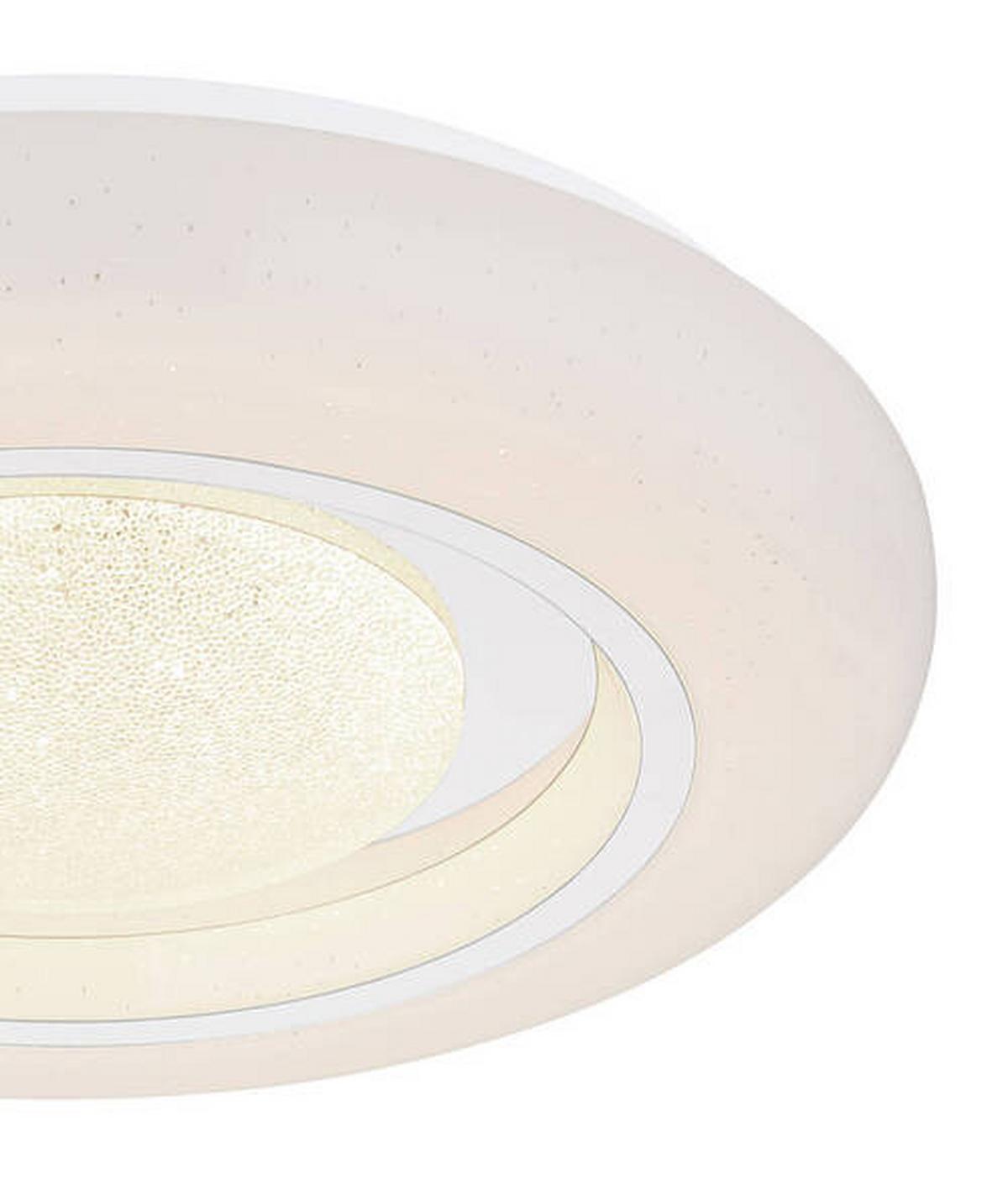 Stropna Svetilka Sally, S Sijalko - bela/opal, Trend, kovina/umetna masa (39/8cm) - Globo