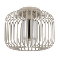 Deckenleuchte 15758d Alfred - Sandfarben/Klar, Design, Glas/Metall (28/23cm) - Globo