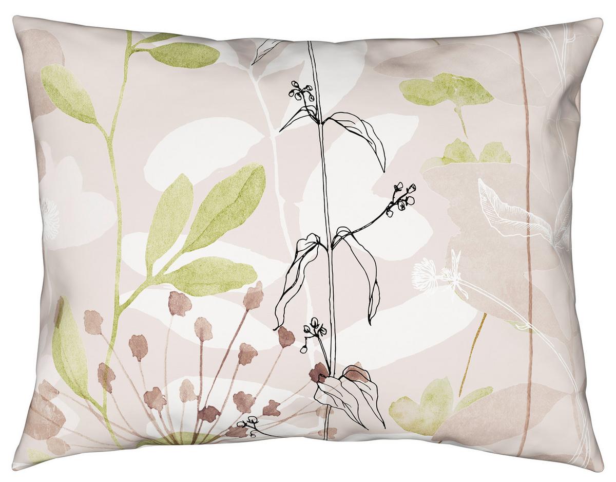 Ágyneműhuzat-garnitúra Kétszemélyes  Loala Xxl - bézs/zöld, Romantik / Landhaus, textil (200/220cm) - Mömax