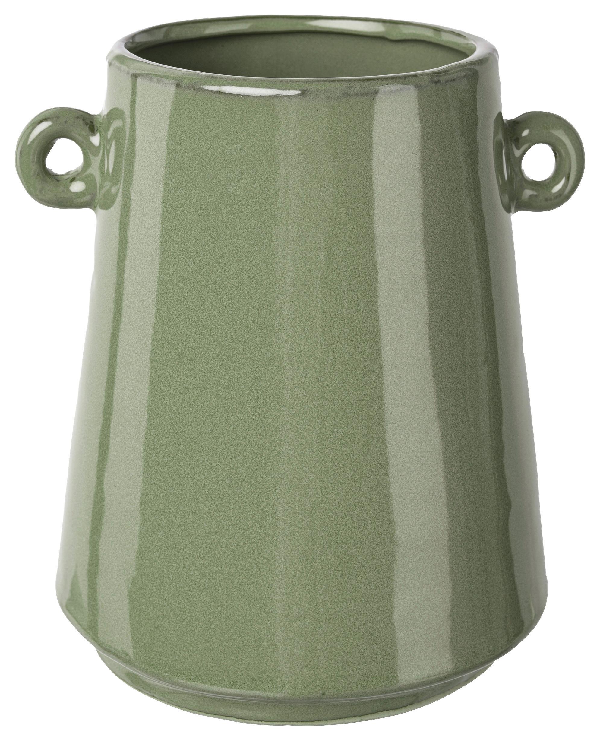 Vaza Emma I -Paz- - zeleni žad, Moderno, keramika (13,5/16,5cm)