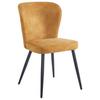 Stuhl Lynn in Gelb - Gelb/Schwarz, MODERN, Textil/Metall (51/86/65cm) - Mömax