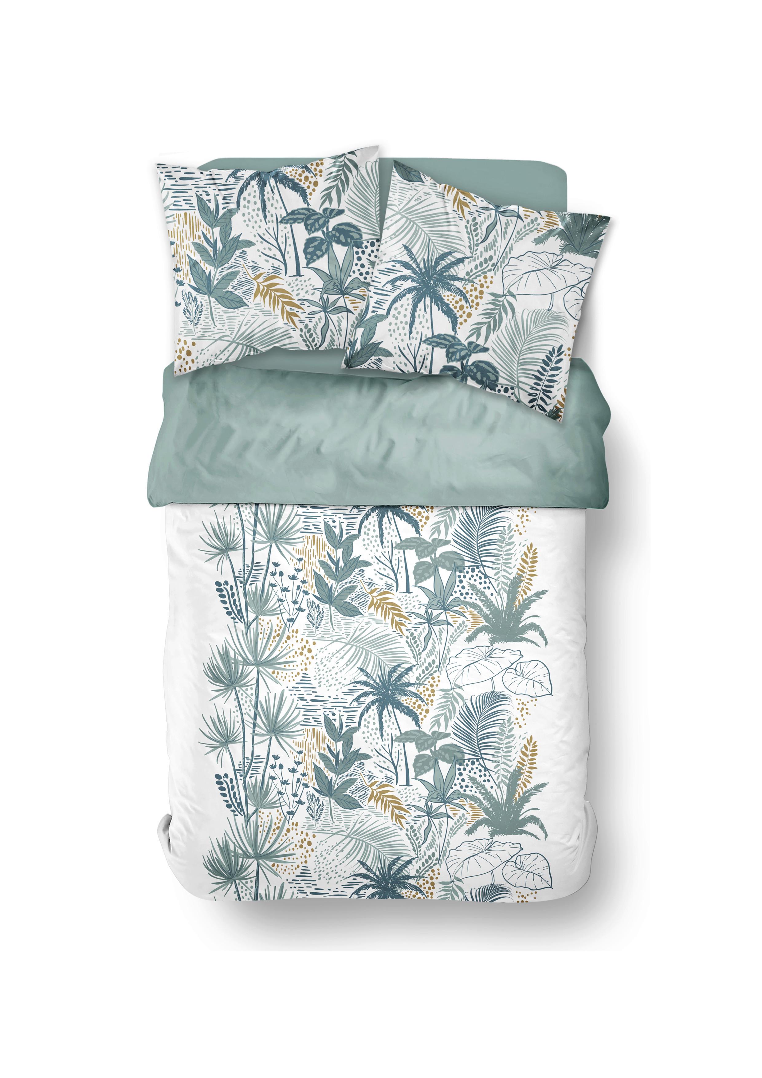 Ágyneműhuzat-garnitúra 3 Részes Sunshine Palm - zöld, Modern, textil (140/200cm)