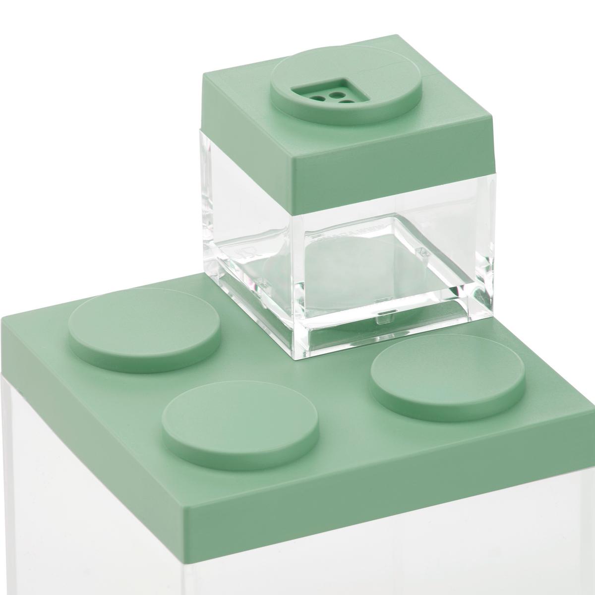 Vorratsdose Esila in Transparent/Grün ca. 1,5 l - Salbeigrün/Transparent, Kunststoff (10/10/20,5cm)