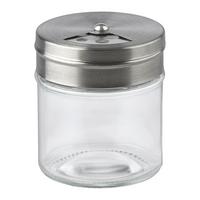 Gewürzdose Gemma Klar ca. 45ml - Klar/Silberfarben, KONVENTIONELL, Glas (4,8/5,8cm) - Mömax