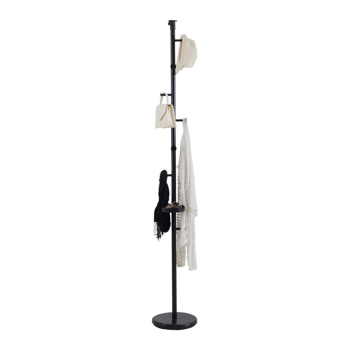 Kleiderständer Scopo Schwarz - Schwarz, MODERN, Metall (30/200-260/30cm) - Mömax