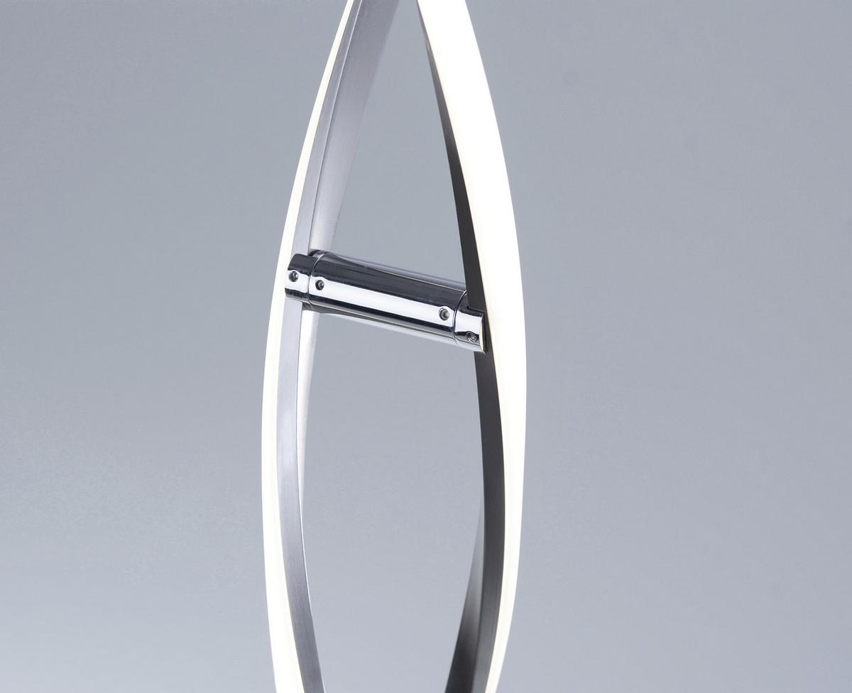 LAMPA STOJĄCA LED 9140-55 POLINA - kolor niklowy, Konventionell, metal (20/20/136cm) - Paul Neuhaus