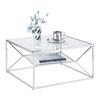 SOFFBORD ANGEL II - kromfärg, Modern, metall/glas (70/70/38cm) - Mömax