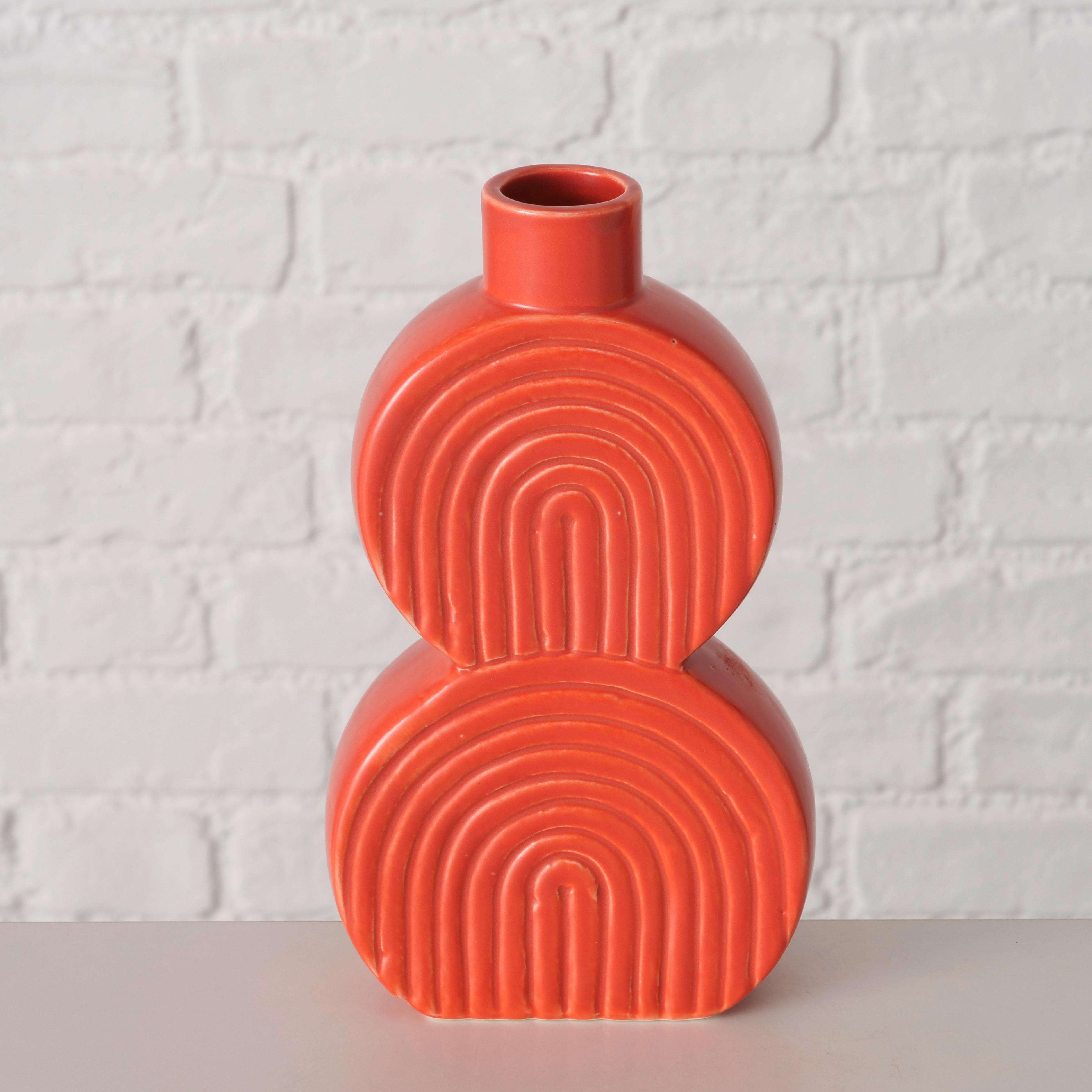 Vase Brenda I Orange - Orange, MODERN, Keramik (11,5/4/20cm) - Mömax