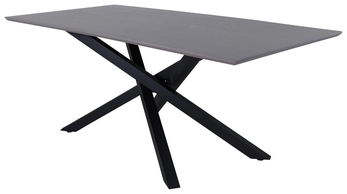 ESSTISCH PIAZZA - Schwarz, Design, Holzwerkstoff/Metall (180/90/76cm) - Livetastic