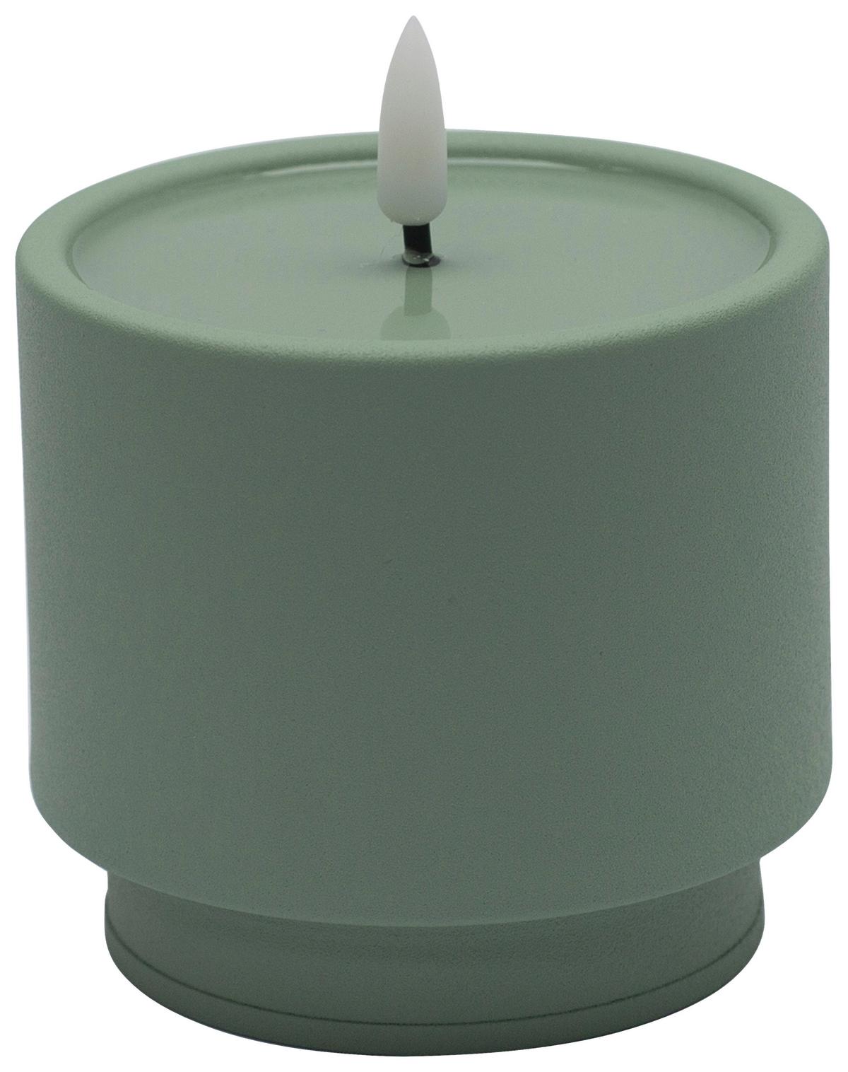 Lumânare LED Belly - albastru/verde, Modern, plastic/metal (9/8,5cm) - Mömax