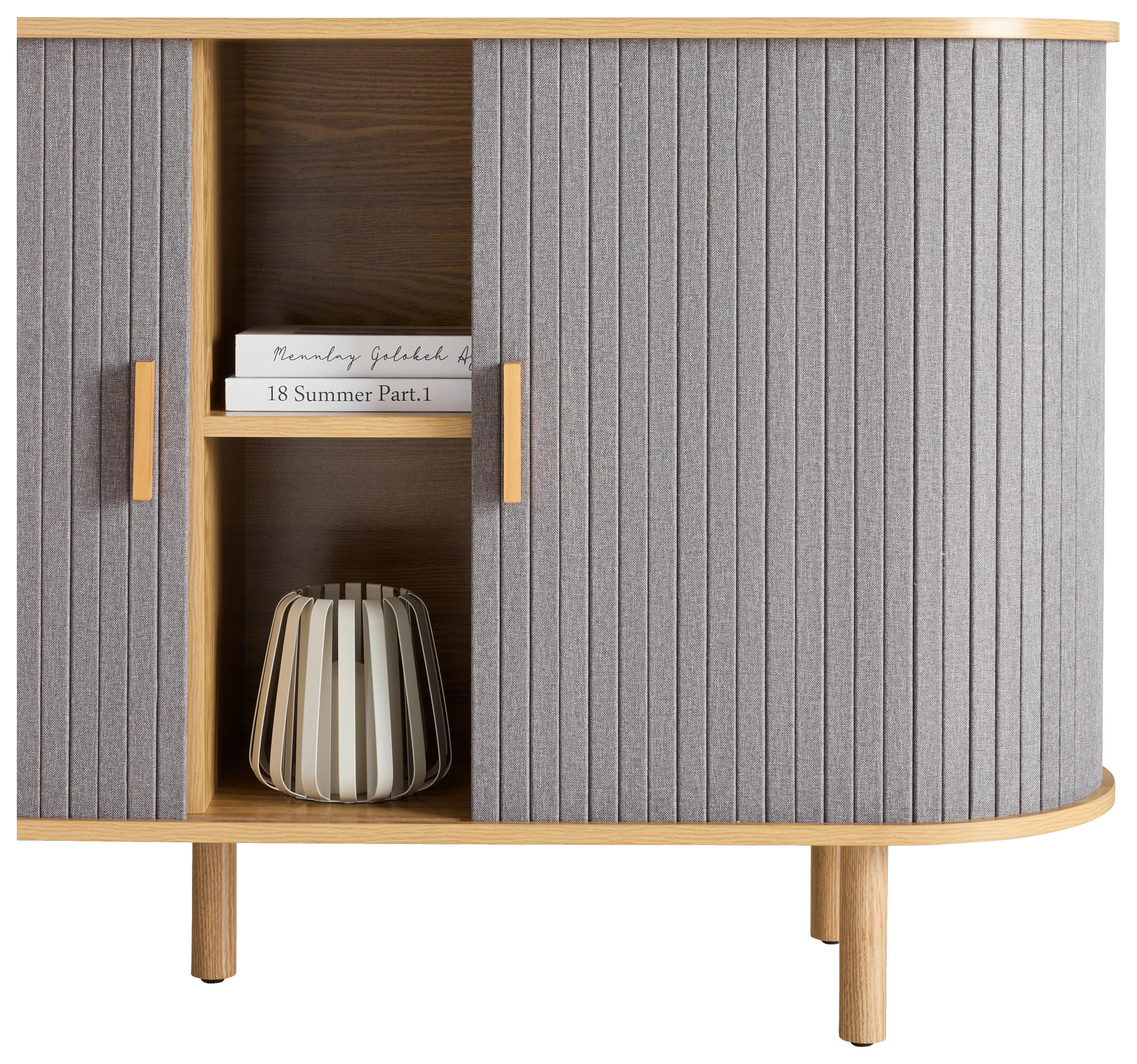 SIDEBOARD ARVID -EXKLUSIV- - grå/naturfärgad, Modern, trämaterial/trä (140/75/40cm) - Mömax