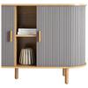 SIDEBOARD ARVID -EXKLUSIV- - grå/naturfärgad, Modern, trämaterial/trä (140/75/40cm) - Mömax
