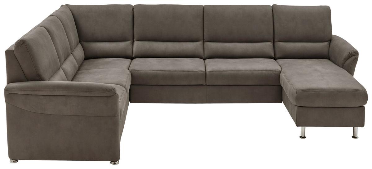 Wohnlandschaft Multi-U in Anthrazit - Chromfarben/Anthrazit, Modern, Holz/Holzwerkstoff (318/94/228cm) - Mömax