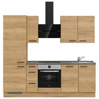 Küchenleerblock Structura High o. Geräte Eiche - Schieferfarben/Eichefarben, MODERN, Holzwerkstoff/Metall (240cm) - Nobilia