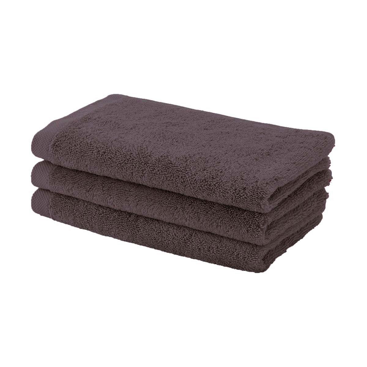 RĘCZNIK DLA GOŚCI LONDON - oberżyna, Basics, tkanina (30/50cm) - Aquanova