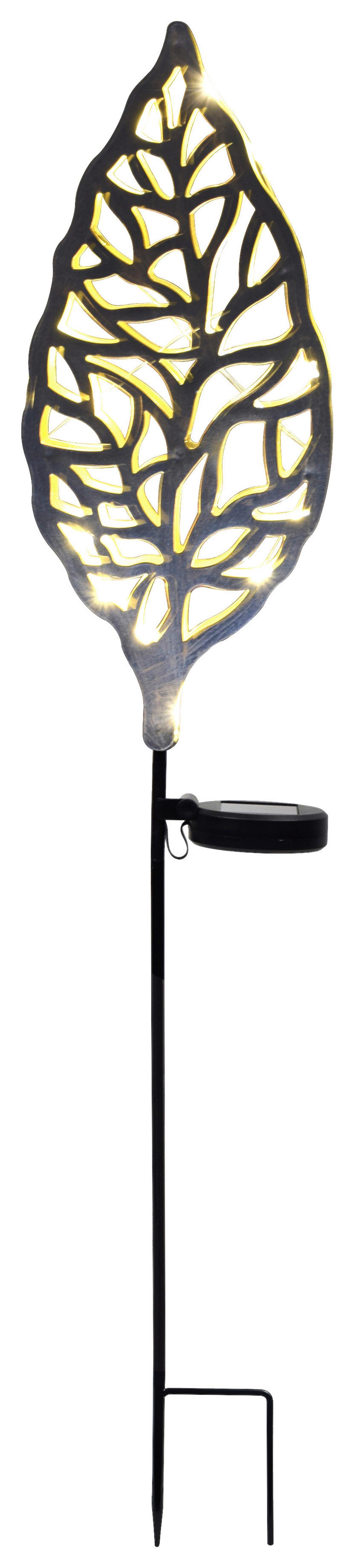 Solarleuchte Liv in Goldfarben max. 0,9 Watt - Goldfarben, ROMANTIK / LANDHAUS, Kunststoff/Metall (14/6/77cm) - Modern Living