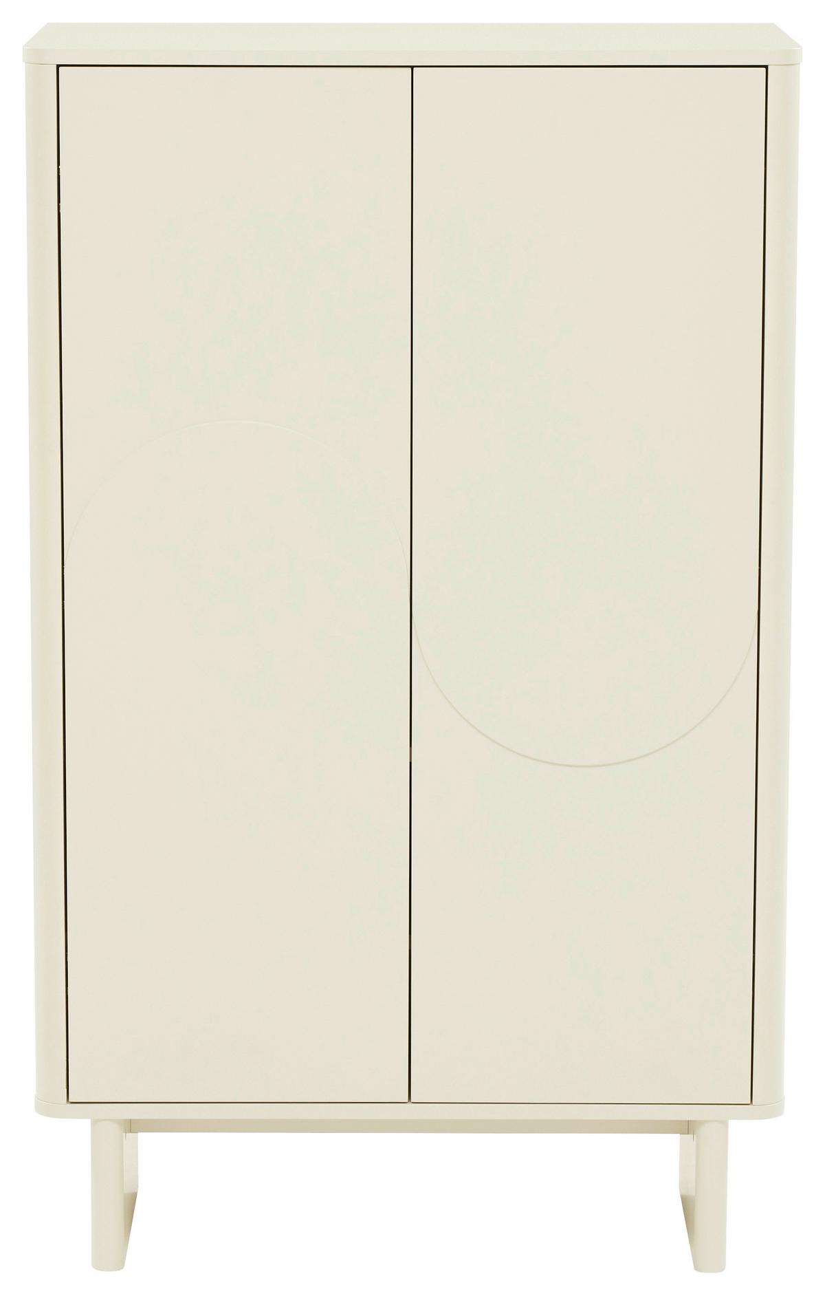 KOMODA WYSOKA HARMONY - kaszmir, Design, materiał drewnopochodny (80/130/40cm) - Xora