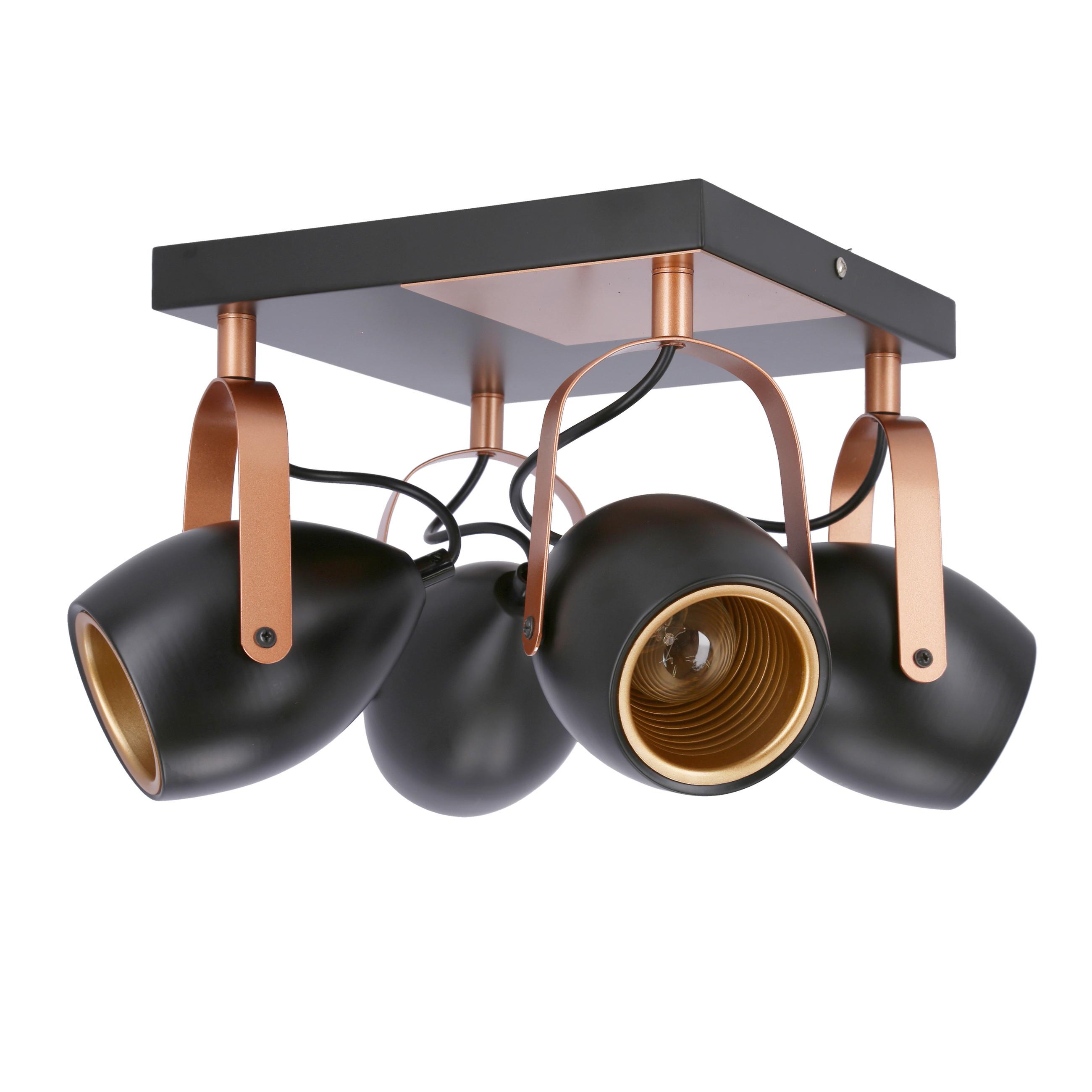 Reflektor Stropni 98-83128 - crna, Design, metal (32/32/23cm)