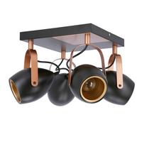 Reflektor Stropni 98-83128 - crna, Design, metal (32/32/23cm)