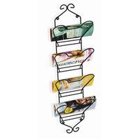 Zeitungsständer Schwarz - Schwarz, Romantik / Landhaus, Metall - Mömax