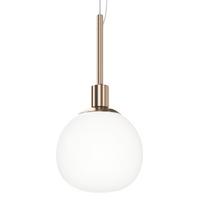 Pendelleuchte Erich Messingfarben max. 40 Watt - Messingfarben/Weiß, Trend, Glas/Metall (15/30,5cm) - MAYTONI