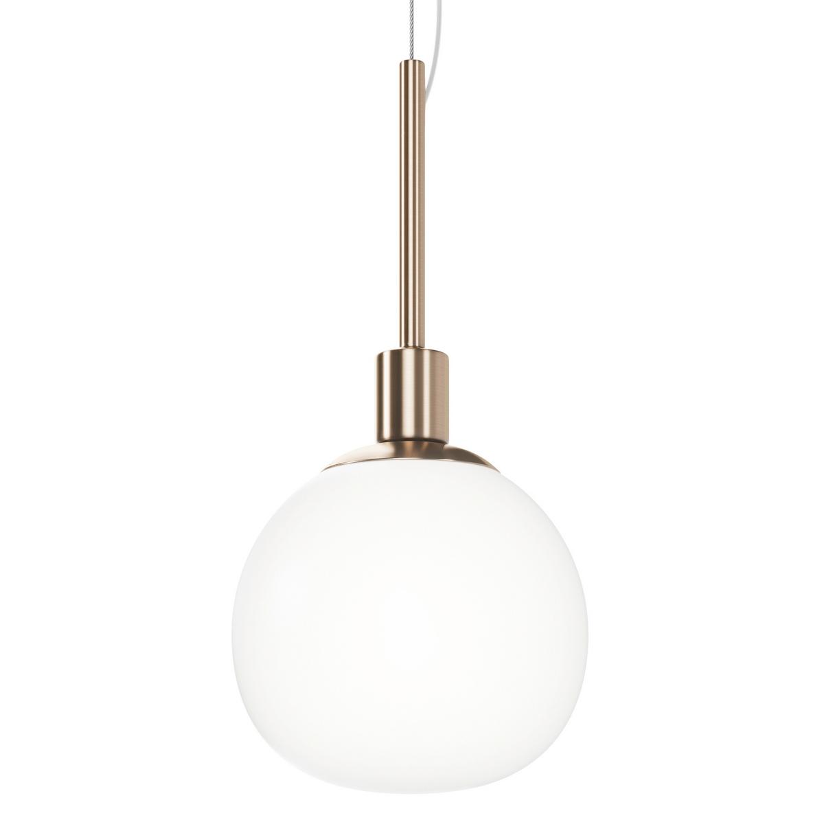 Pendelleuchte Erich Messingfarben max. 40 Watt - Messingfarben/Weiß, Trend, Glas/Metall (15/30,5cm) - MAYTONI