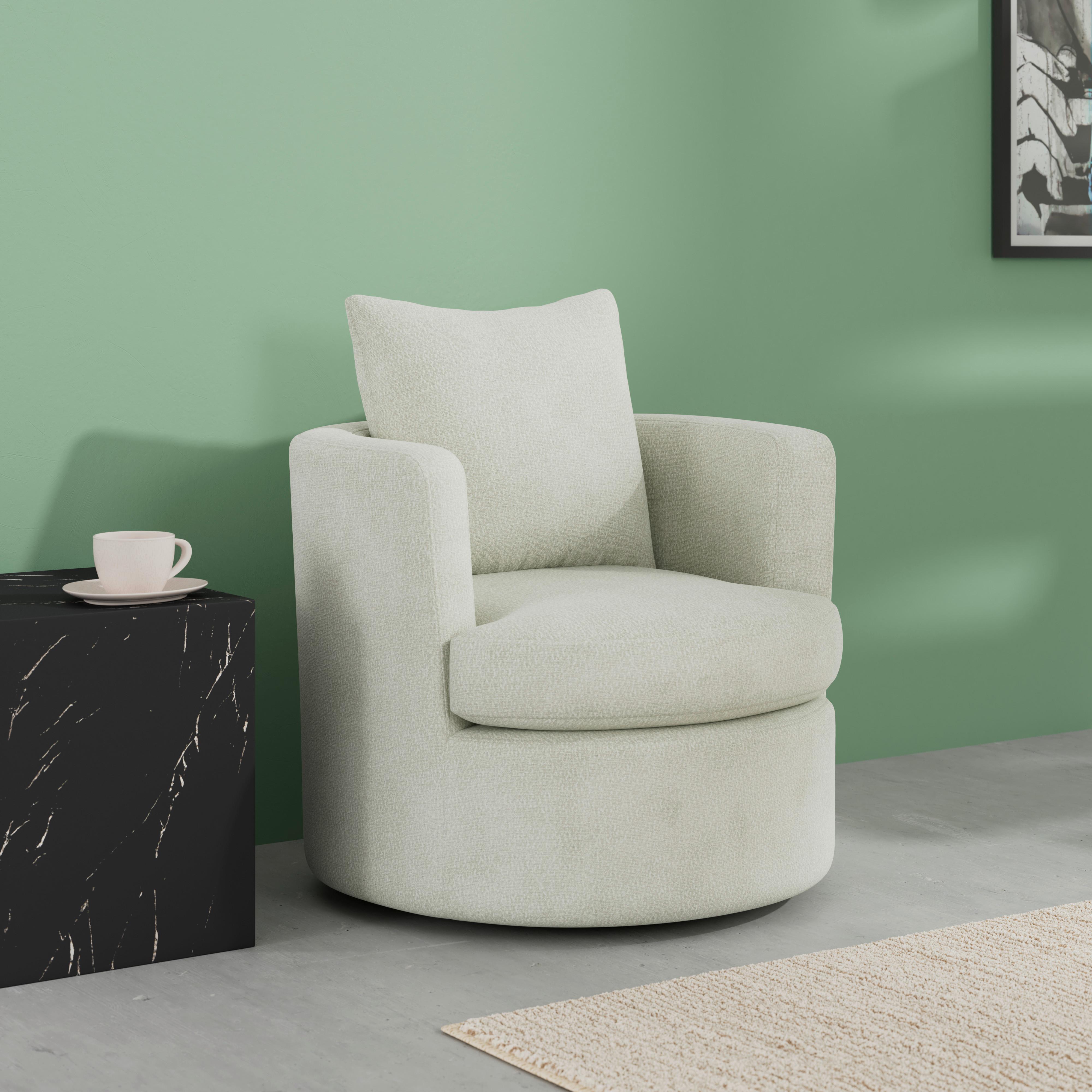 Sessel Marieta Chenille Weiß - Schwarz/Weiß, MODERN, Holz/Textil (76/84/78cm)