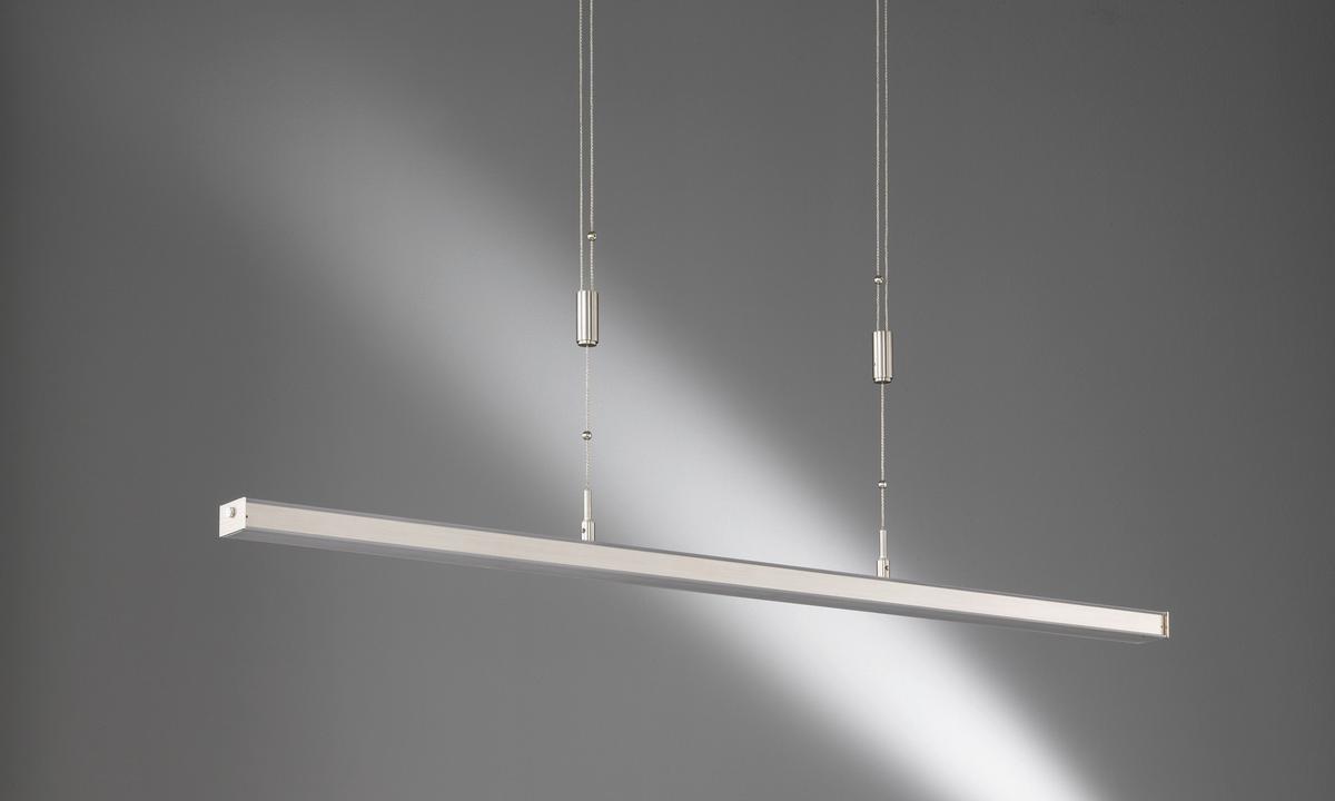 LAMPA WISZĄCA LED 60059 VITAN - kolor niklowy, Lifestyle, metal/szkło (115/7/90-150cm) - Fischer & Honsel