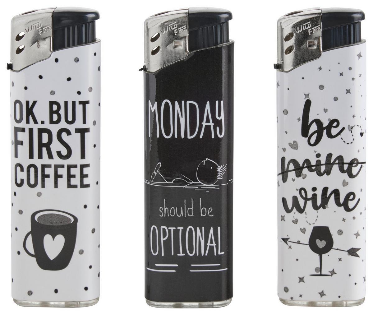 Feuerzeug Fire in diversen Designs - Multicolor, Design, Kunststoff/Metall (2,5/8/1cm) - Modern Living