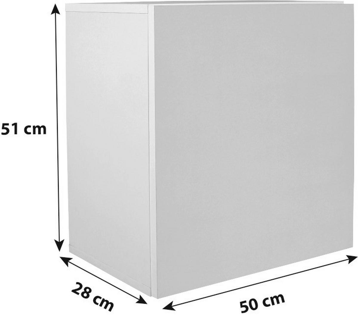 Viseča Omara Geno, Siva - siva, Moderno, leseni material (50/51/28cm) - Mömax