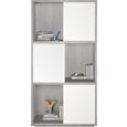 Regal Grau/Weiß - Weiß/Grau, Holzwerkstoff (90/185/40cm) - Modern Living Regal Grau/Weiß - Weiß/Grau, Holzwerkstoff (90/185/40cm) - Modern Living