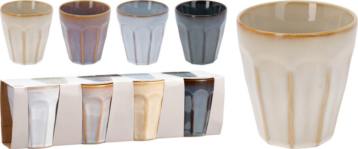 Kávésbögrekészlet Coffee - többszínű, kerámia (8,5/9cm)