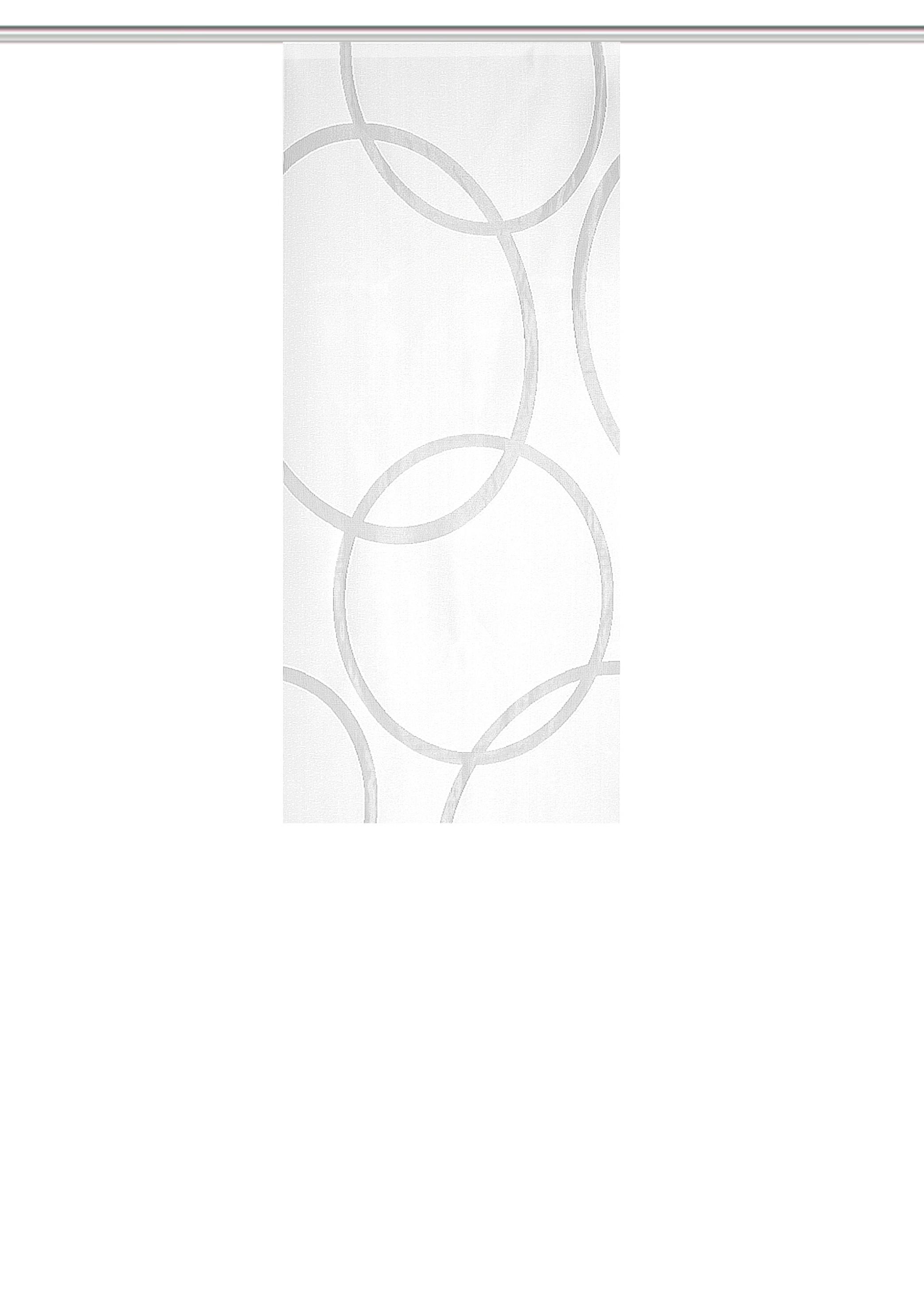 ZASŁONA PANELOWA PINALE - biały, Basics, tkanina (57/145cm)