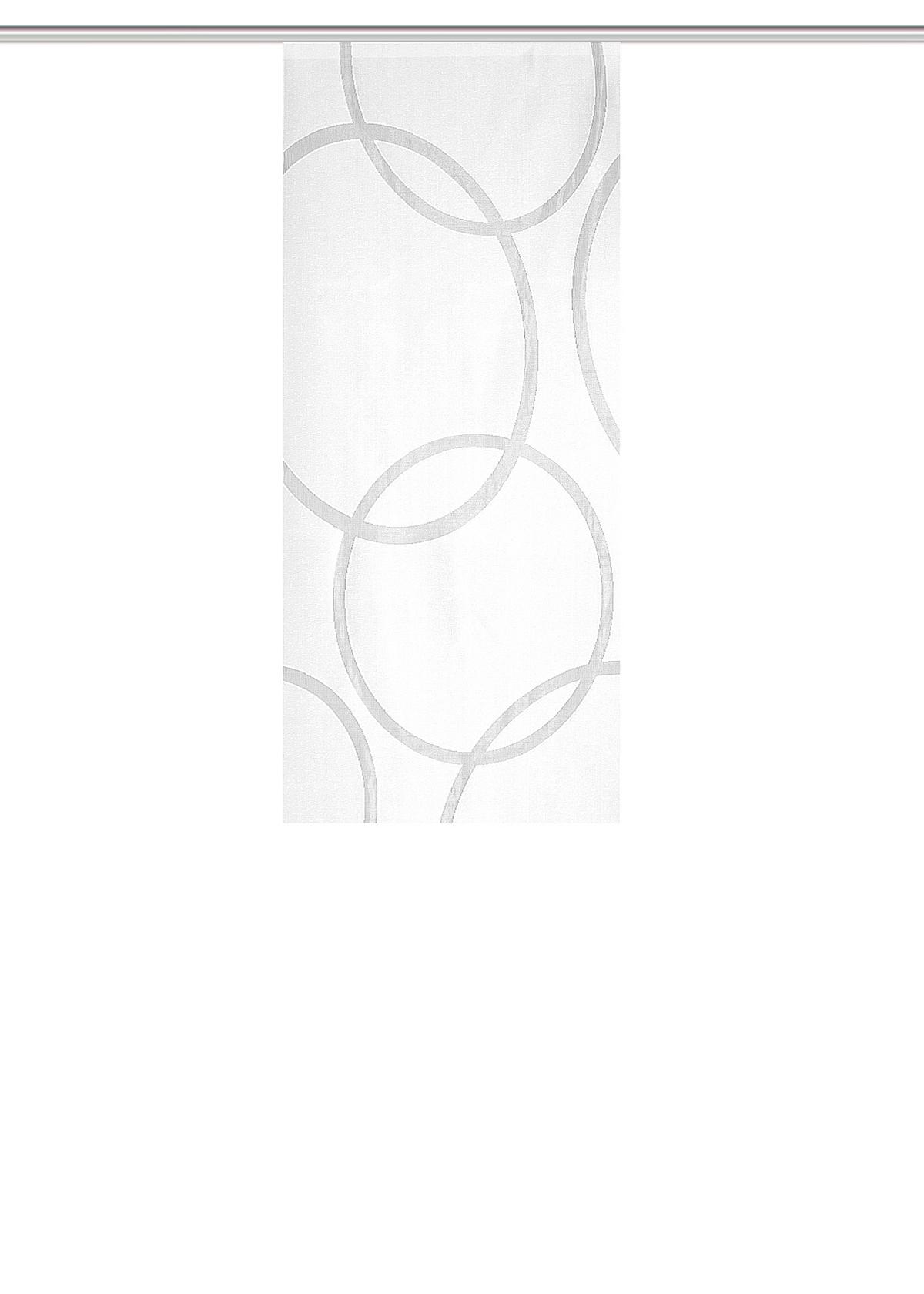 ZASŁONA PANELOWA PINALE - biały, Basics, tkanina (57/145cm)