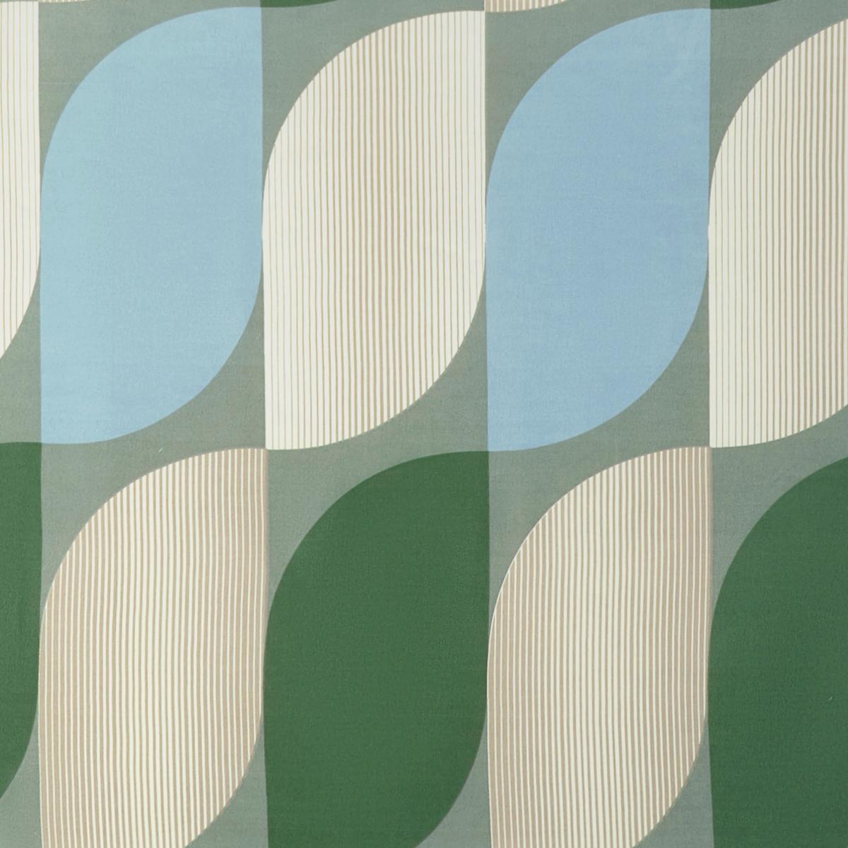 Bettwäsche Gala XXL Blau/Creme/Grün ca. 200x200cm - Blau/Petrol, Textil (200/200cm) - Mömax