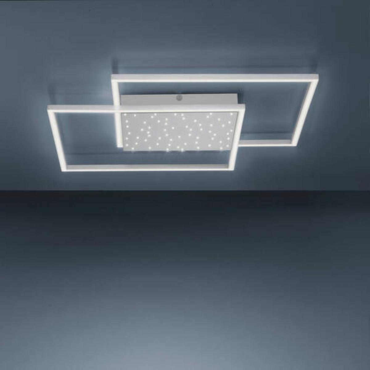 LED-Deckenleuchte Yuki in Grau max. 57 Watt - Grau, Design, Metall (67/67/5cm) - Paul Neuhaus