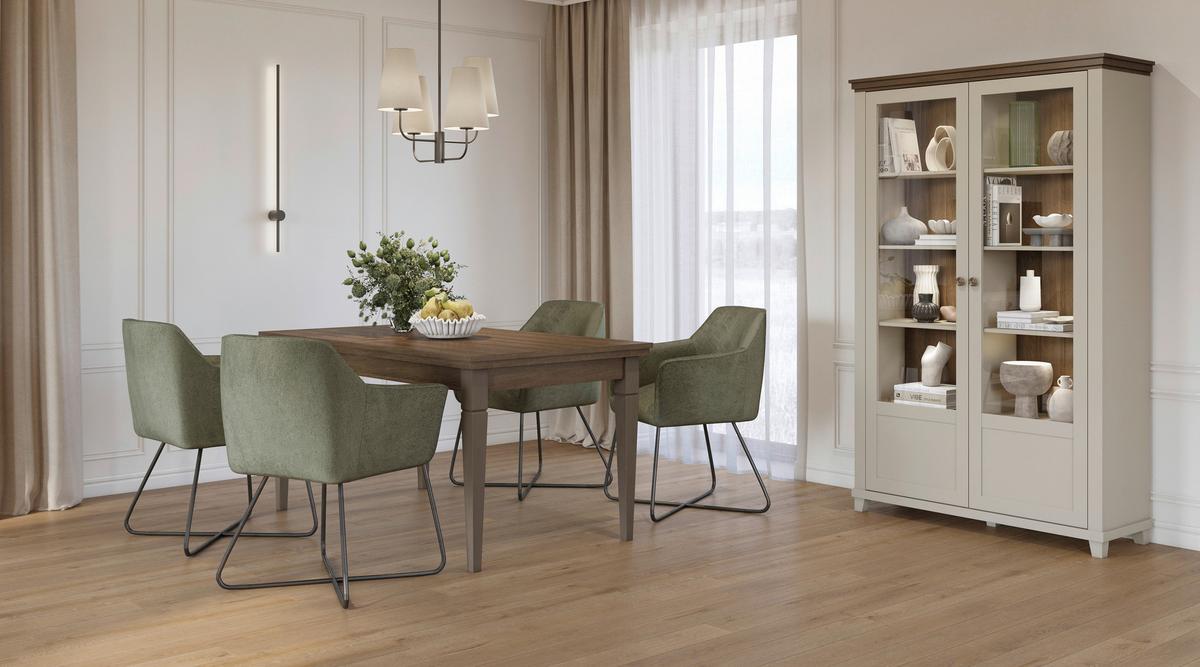 Étkezőasztal Evora - tölgyfa színű, Design, faalapú anyag (160/79/90cm)