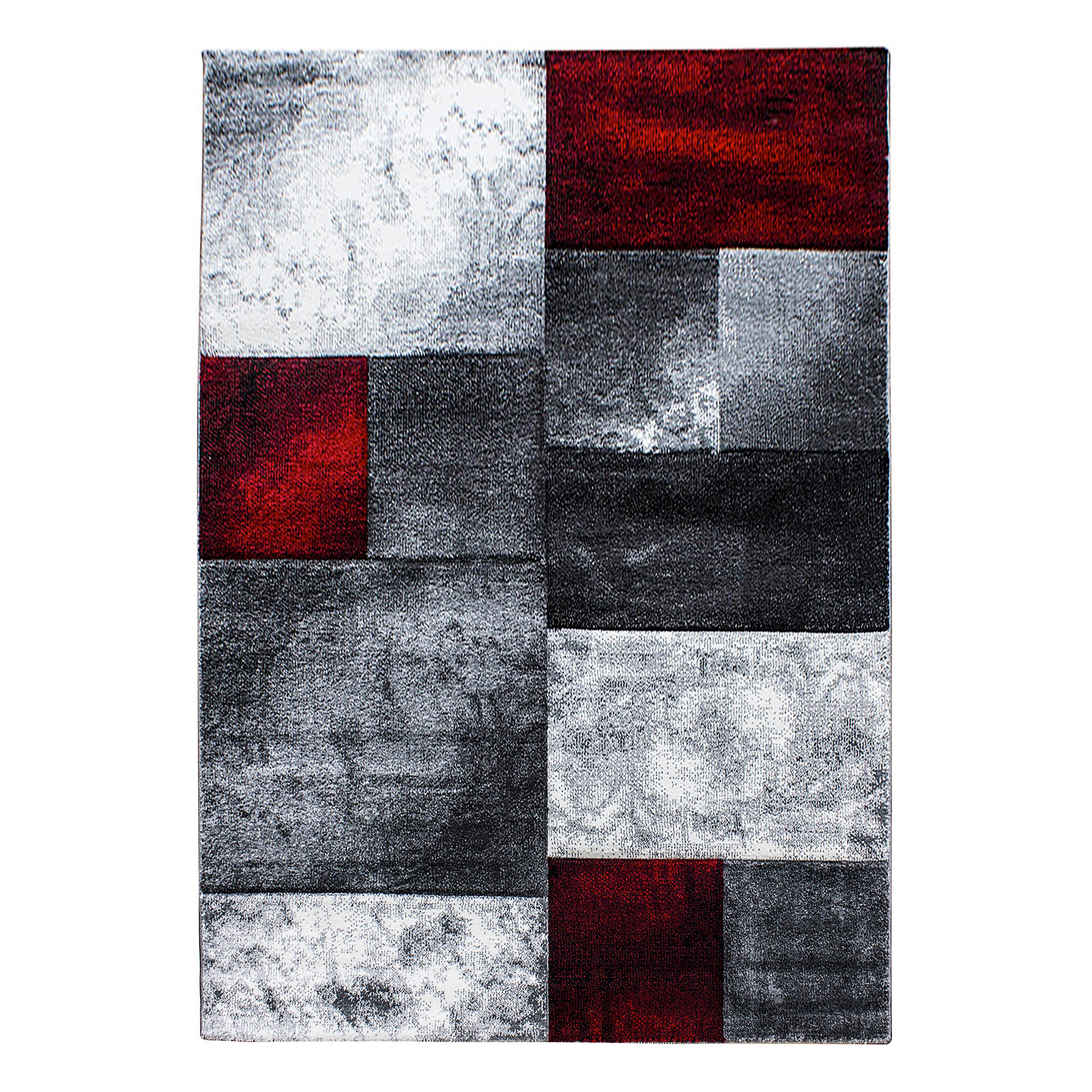 Flachwebeteppich Hawaii Rot ca. 280x370cm - Rot, Design, Textil (280/370cm) - Novel