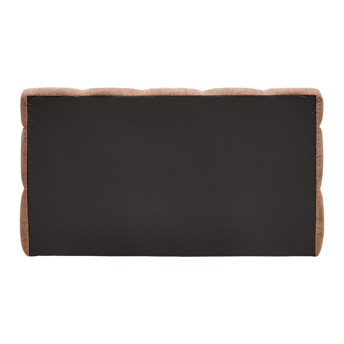 Polsterbett Monte Hellbraun ca. 120x200cm - Hellbraun/Schwarz, KONVENTIONELL, Kunststoff/Textil (120/200cm) - Based